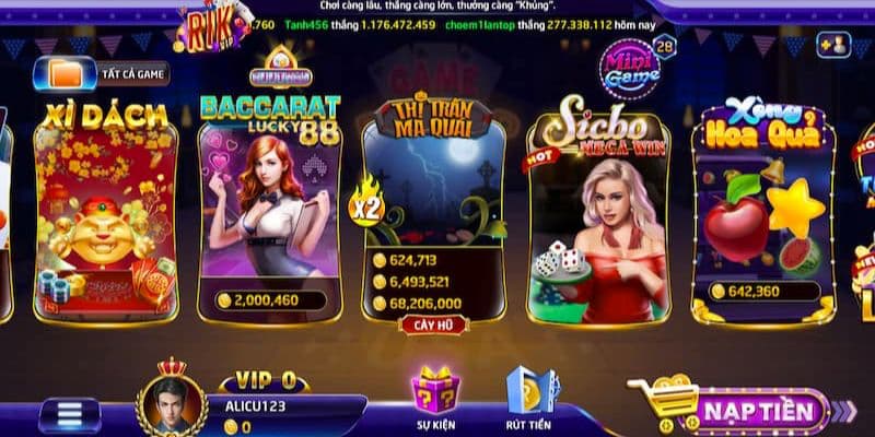 Không khí lễ hội số 1 sòng bài casino Rikvip 