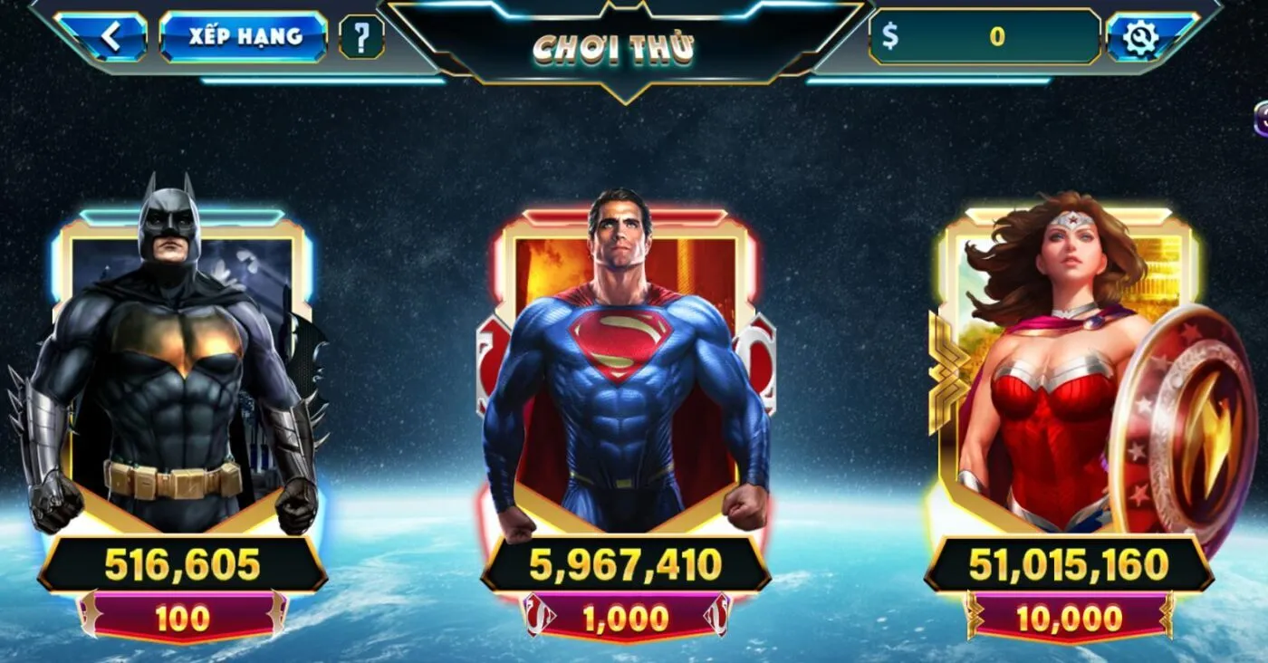 mẹo chơi nổ hũ Justice League tại Rikvip cực kỳ hiệu quả