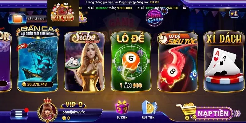 Lô đề Rikvip Các loại hình Lô đề siêu tốc Rikvip mới nhất